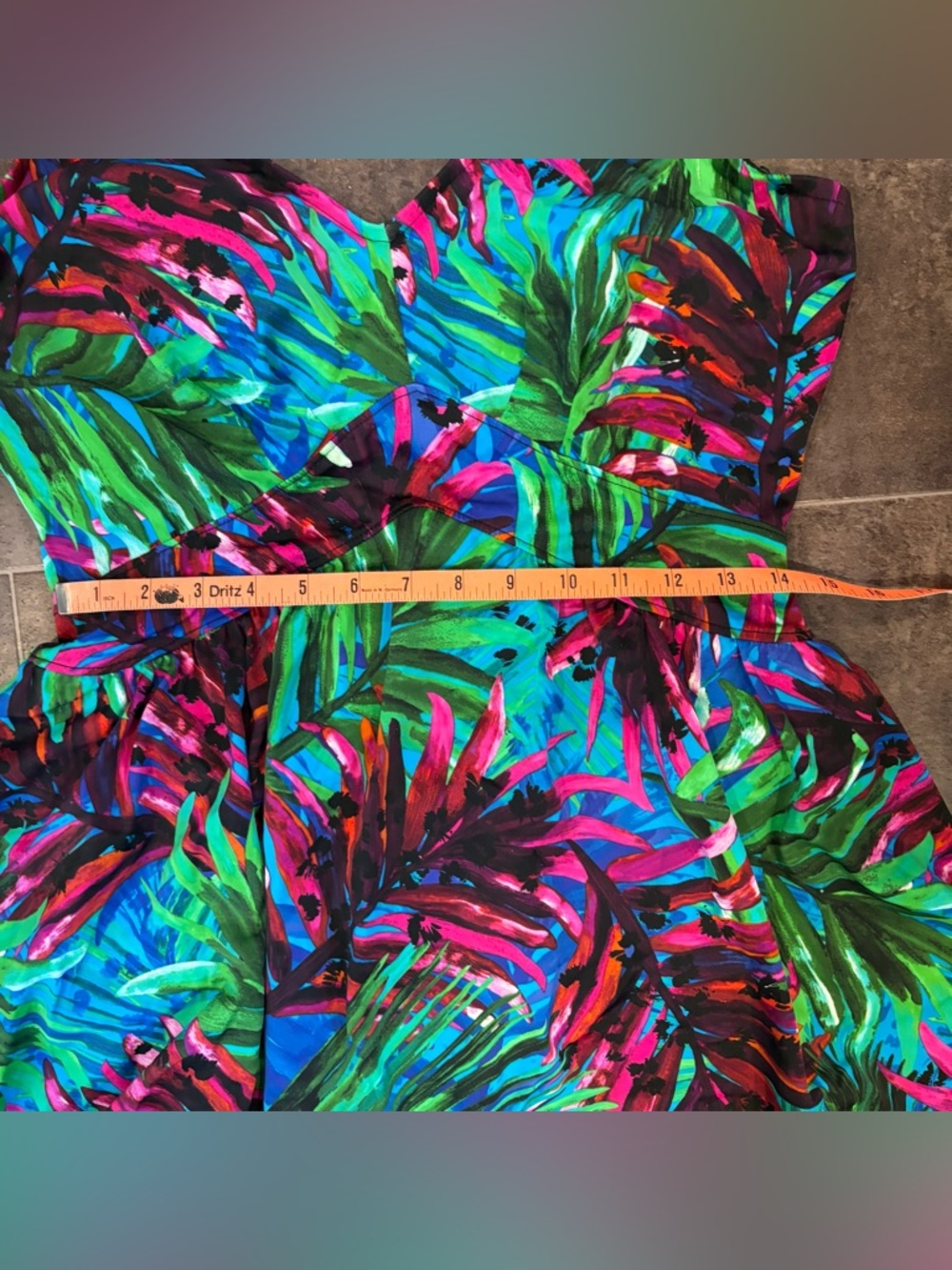 Vintage Bathing Suit Karen Stranger Things Tropical Pattern Swim Skirt Summer - Picture 4 of 10